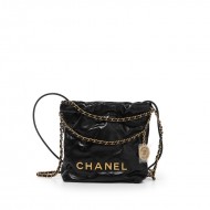 Chanel 22 Mini Gold Black