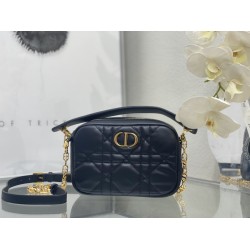 DIOR Small Caro Top Handle Camera Bag