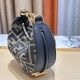 FENDI Fabric Jacquard FF Nano Fendigraphy Hobo Charm Tobacco Moro