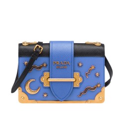 Prada Astrology Embellished Velvet Shoulder Bag 