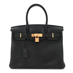 HERMES Togo Birkin 30 Black